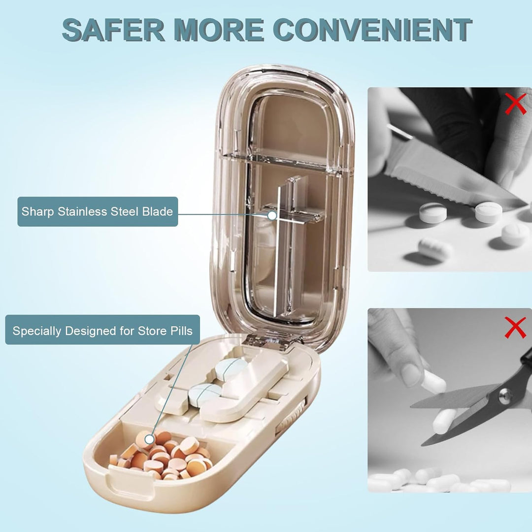 Portable Pill Cutter with Adjustable Slots Stornfield