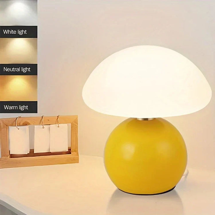 French Cream Mushroom Lamp | Stornfield