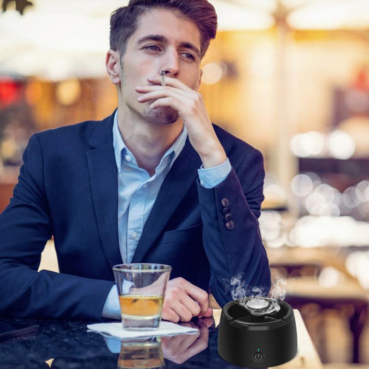 Stornfield | Odorless and smokeless ashtray - Portable smoke sensor with perfume filter