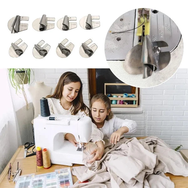 SewPerfect Spiral sewing pipe hem foot set with 8 pieces | Stornfield