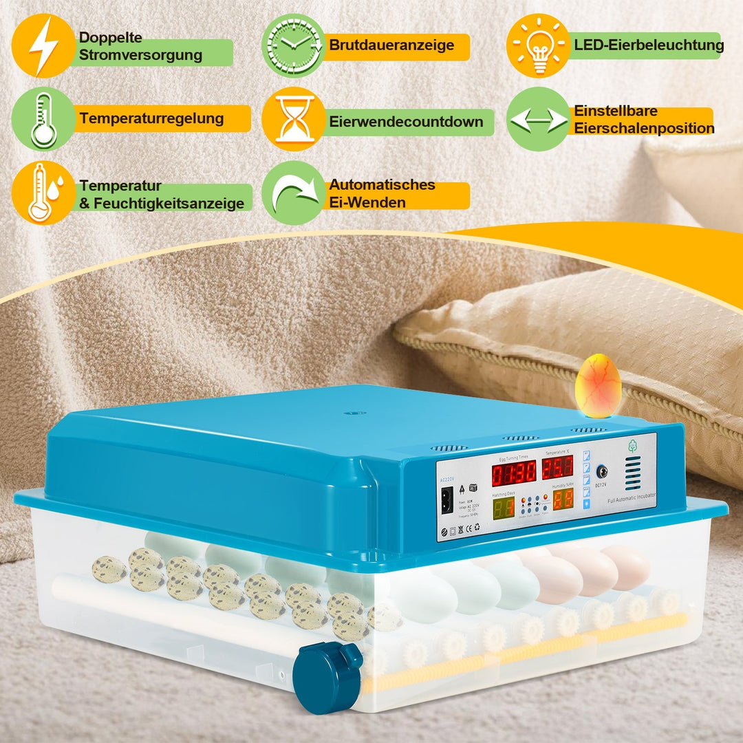 Brutautomat Fully Automatic Incubator for Chickens 64 Eggs | Stornfield