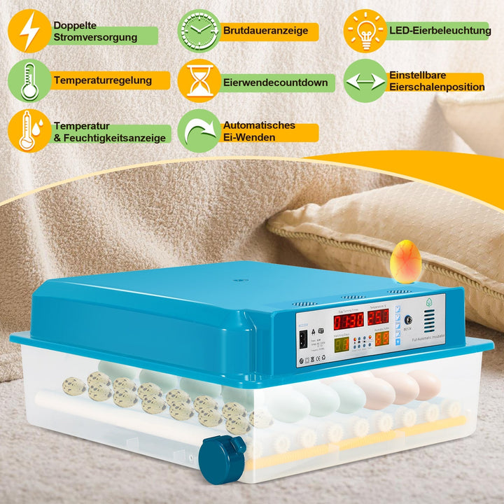 Brutautomat Fully Automatic Incubator for Chickens 64 Eggs | Stornfield