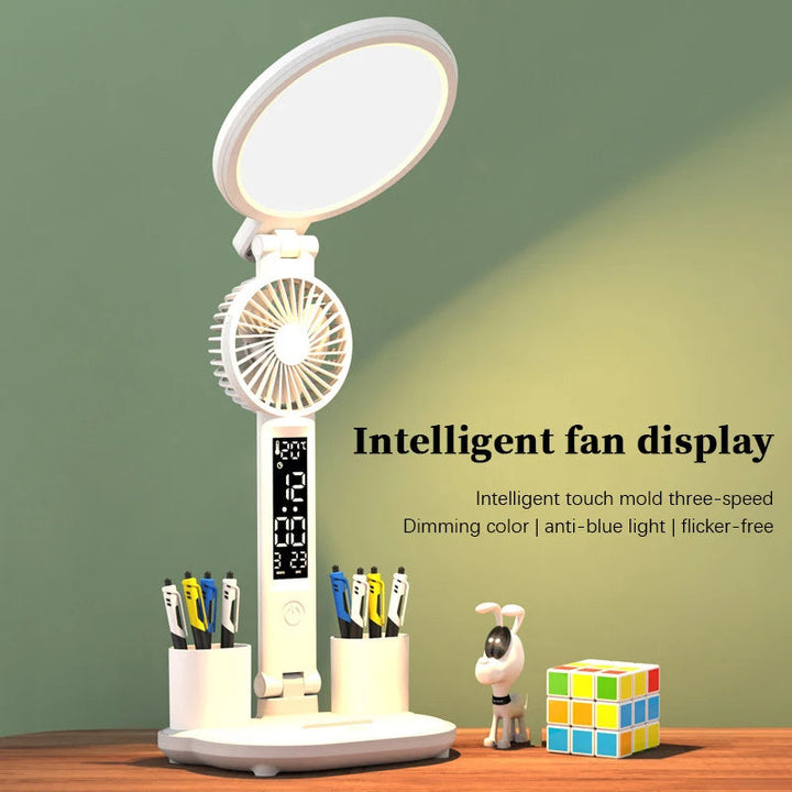 LED clock table lamp with USB. | Stornfield