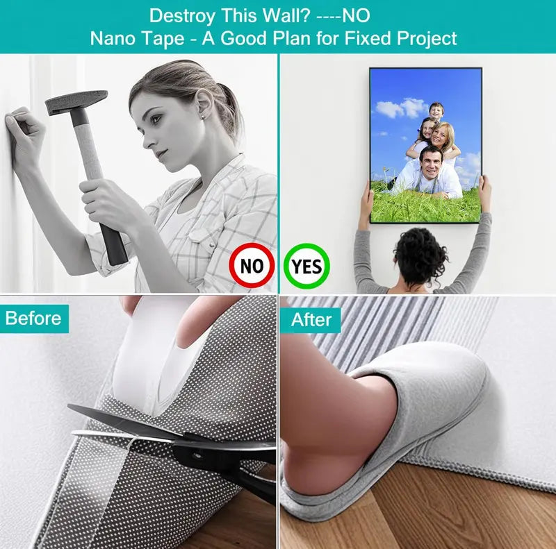 Nano double-sided adhesive tape for home & office | Stornfield