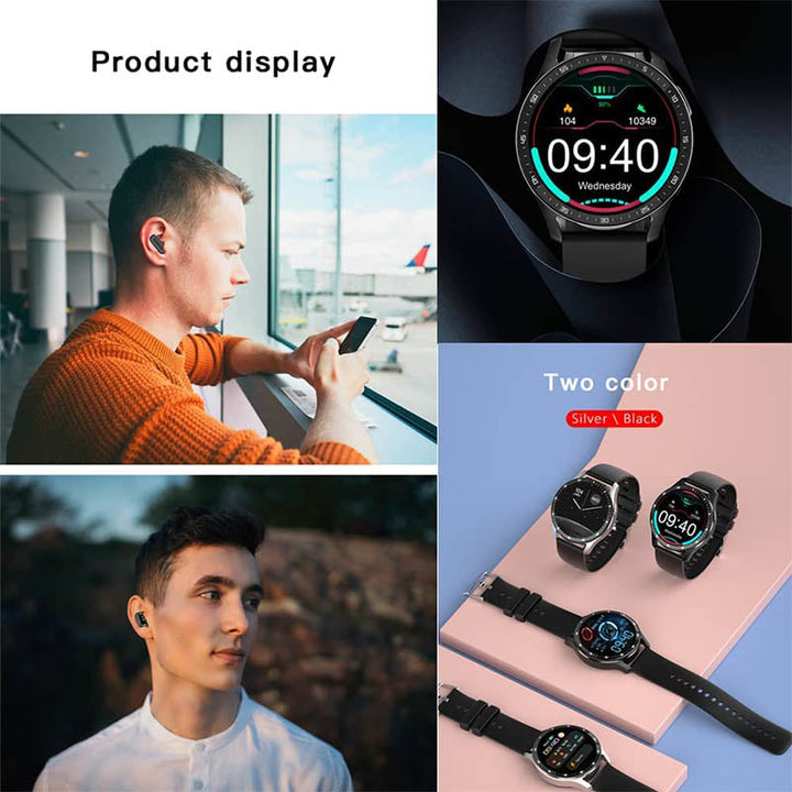 2-in-1 Smartwatch with Bluetooth Headphones | Stornfield