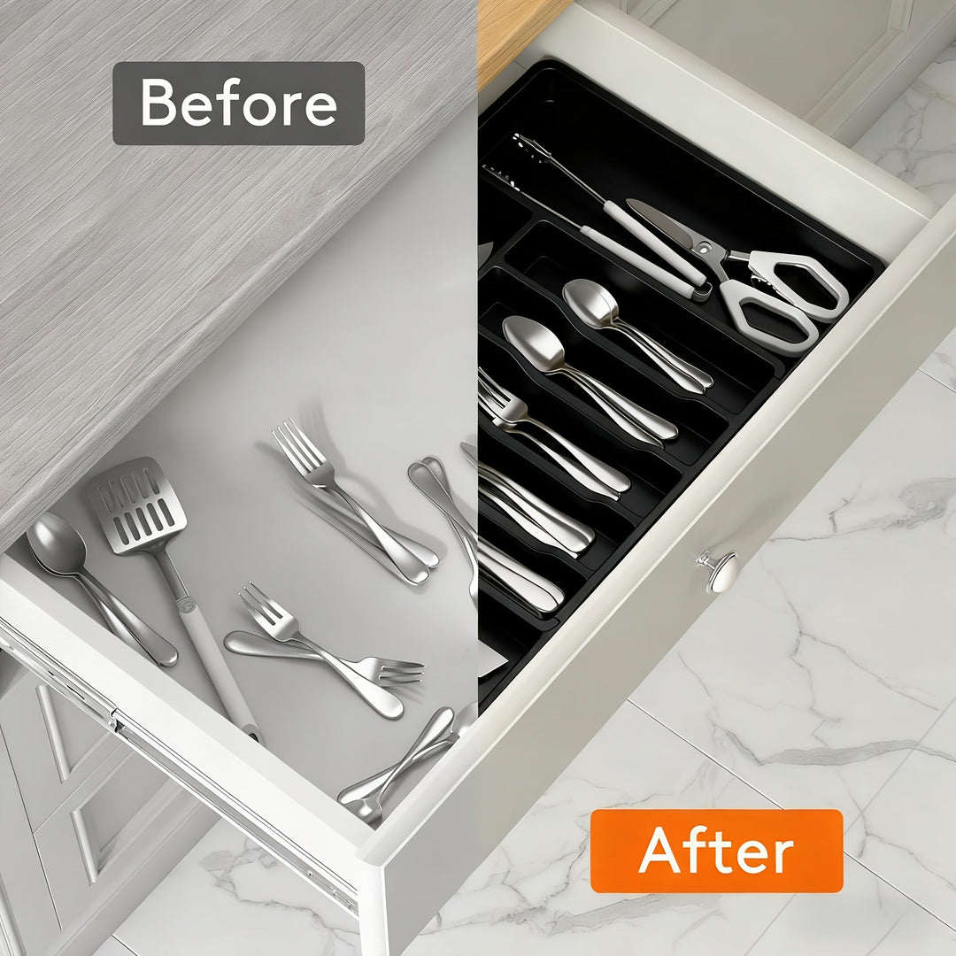 Extendable cutlery tray 33–57 cm | Stornfield