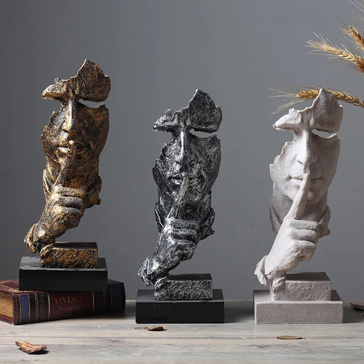 Silence Is Gold Miniature Sculpture | Stornfield