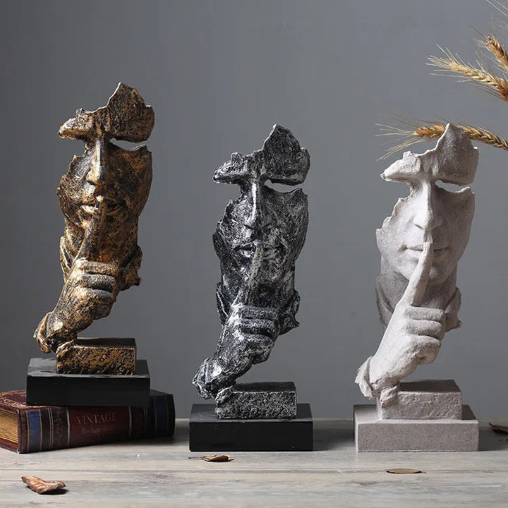 Silence Is Gold Miniature Sculpture | Stornfield