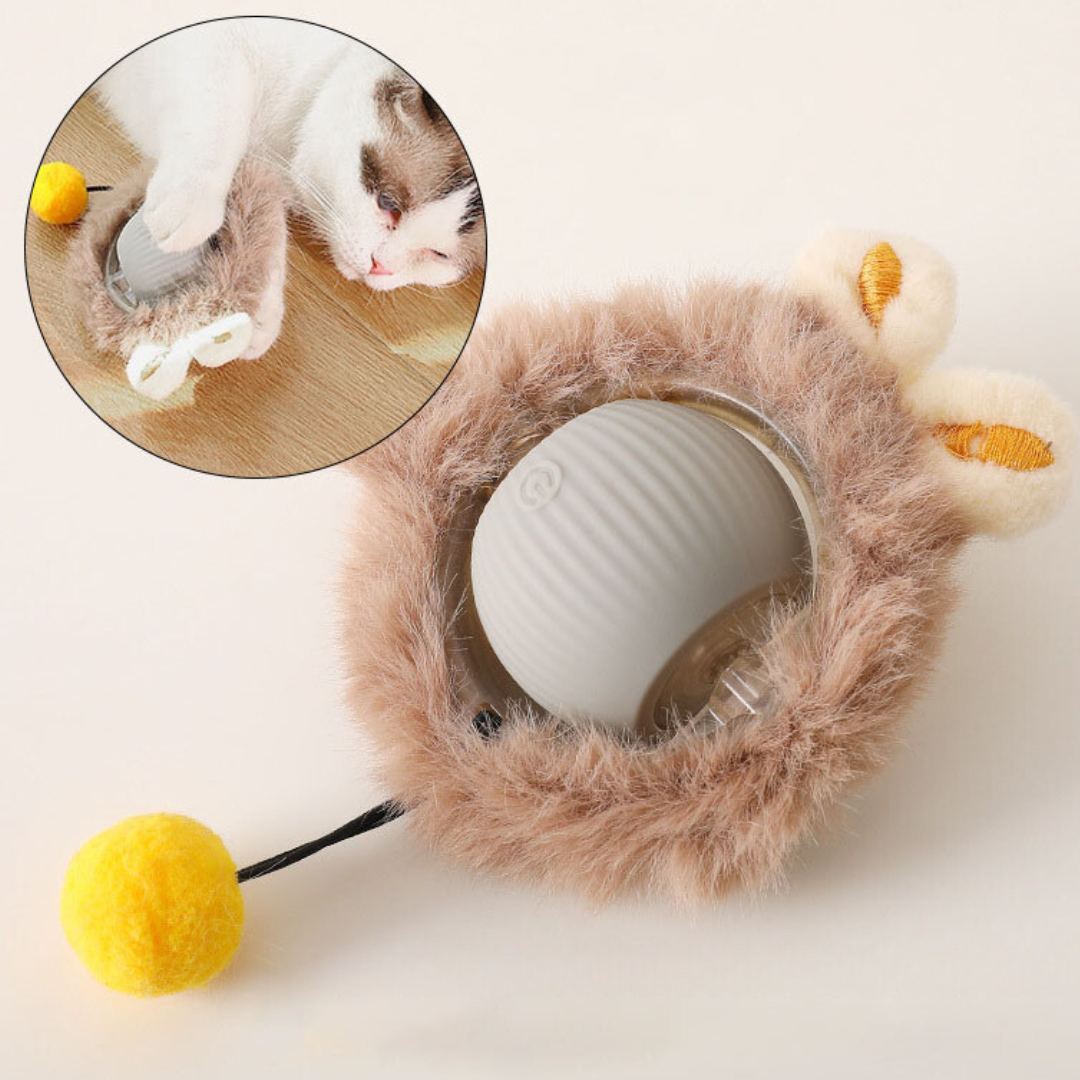 Interactive fur toy ball for cats | Stornfield