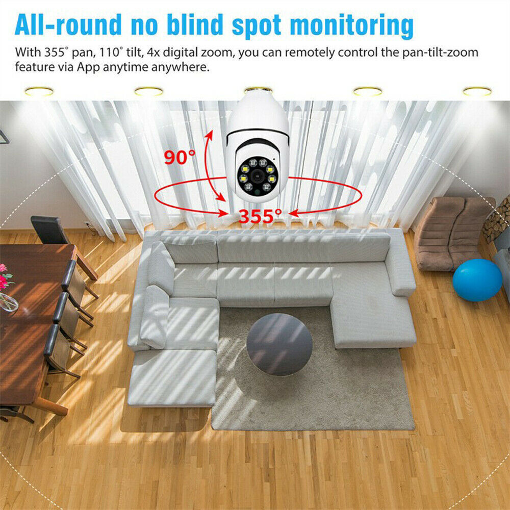 E27 1080P HD WiFi Bulb Security Camera | Stornfield