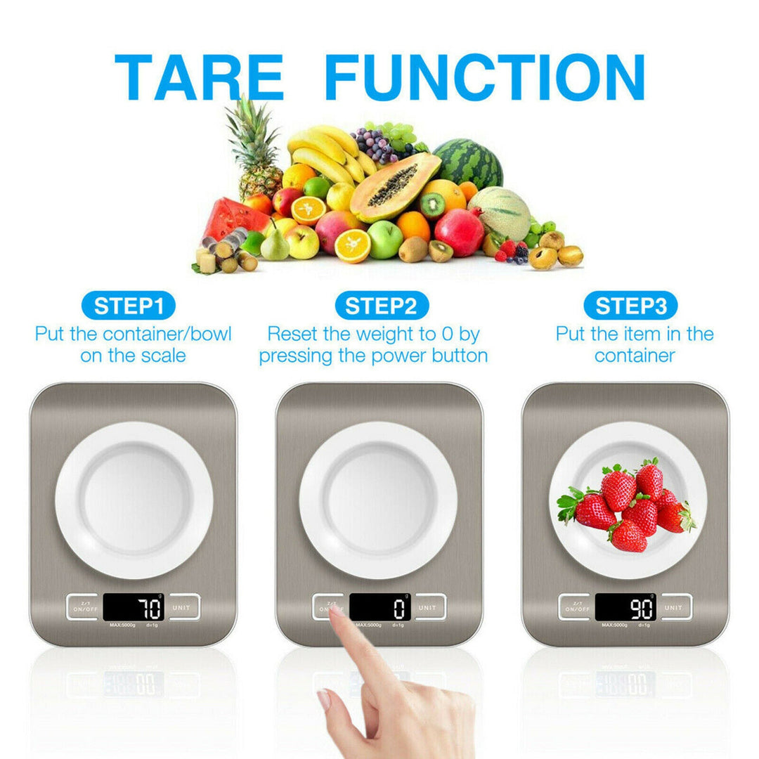 Digital kitchen scale: 5KG/11lb capacity. | Stornfield