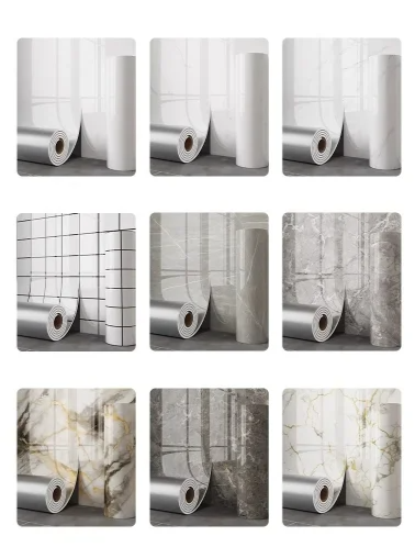 MarbleDream – Luxurious Self-Adhesive Marble Wallpaper with Stornfield Foam Texture