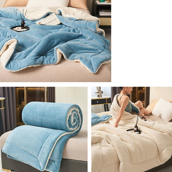 Stornfield | Couverture en velours épais double face en cube