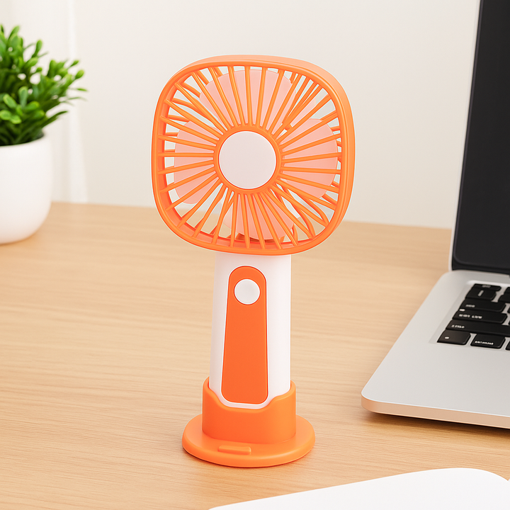 Mini Handheld Fan – 3-Speed USB Rechargeable | Stornfield