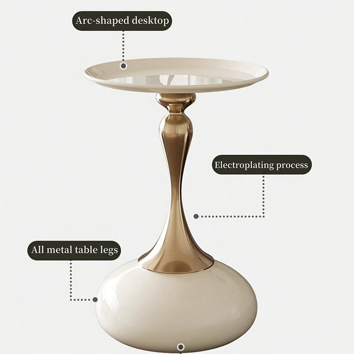 Modern side cabinet with ceramic base and metal legs – 55 cm high | Stornfield