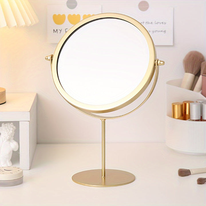 VintageGlow – Adjustable Makeup Mirror with Iron Frame Stornfield