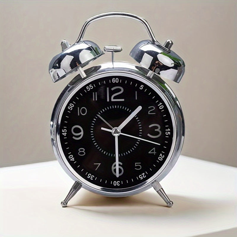 Classic Metal Bell-Top Alarm Clock for Timely Wake-Ups | Stornfield
