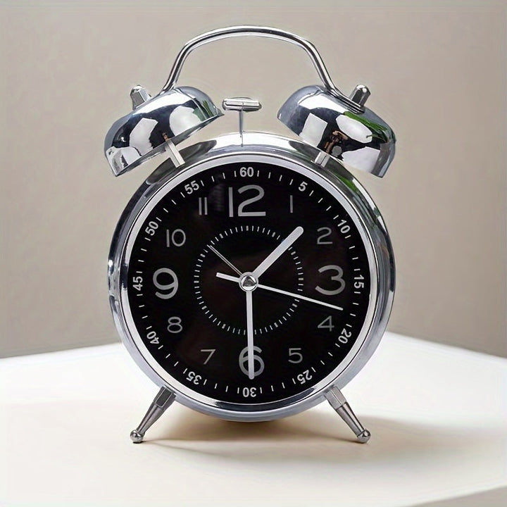 Classic Metal Bell-Top Alarm Clock for Timely Wake-Ups | Stornfield