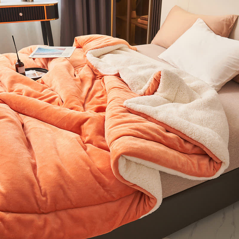 Stornfield | Couverture en velours épais double face en cube