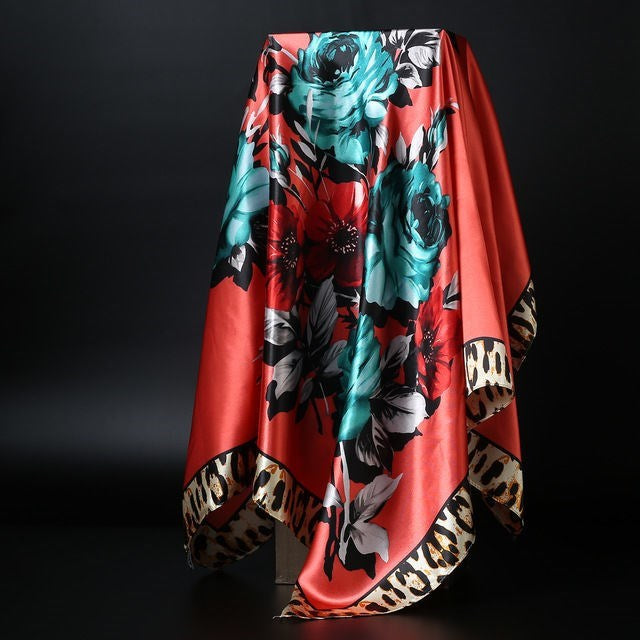 Stornfield | Large Square Scarf Silk ScarfSimulation Versatile Scarf Scarf