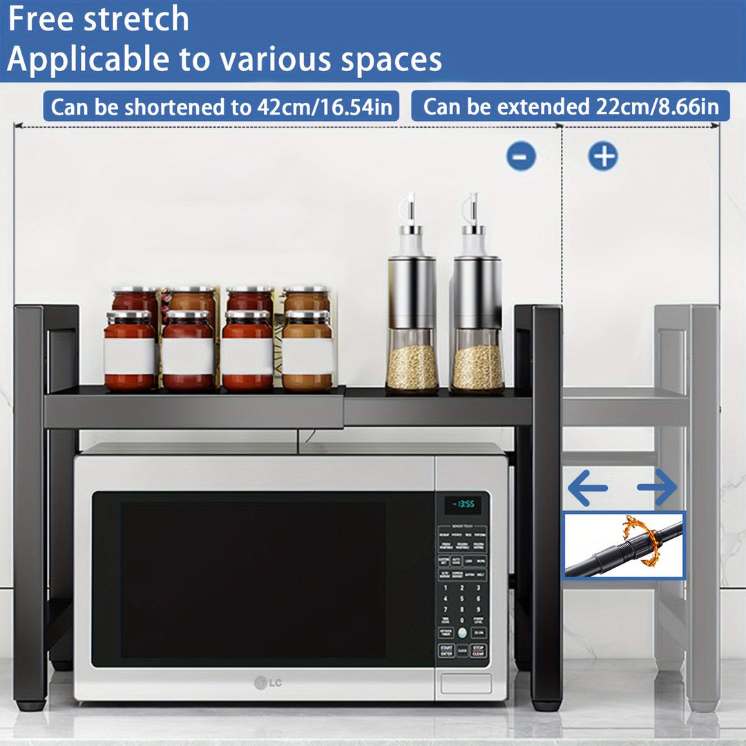 Expandable Microwave Shelf 2 Levels | Stornfield