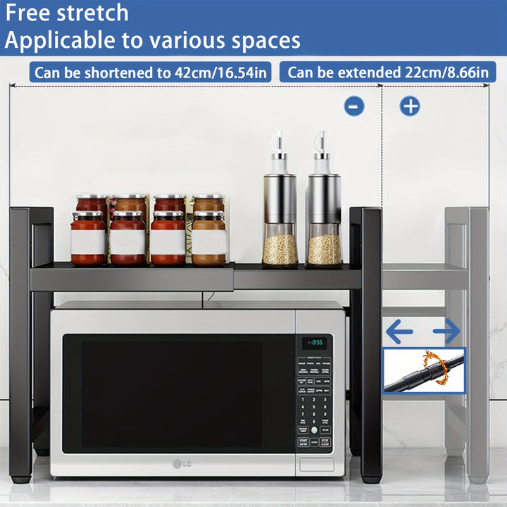 Expandable Microwave Shelf 2 Levels | Stornfield
