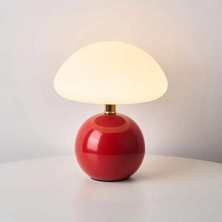 French Cream Mushroom Lamp | Stornfield