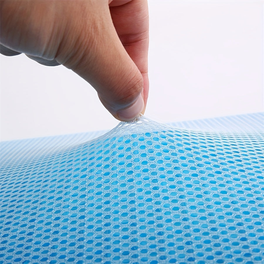 1pc Ergonomic Memory Foam Pillow with Breathable Mesh and Cooling Gel Core - Supports Neck and Back for Comfortable Sleep | Stornfield