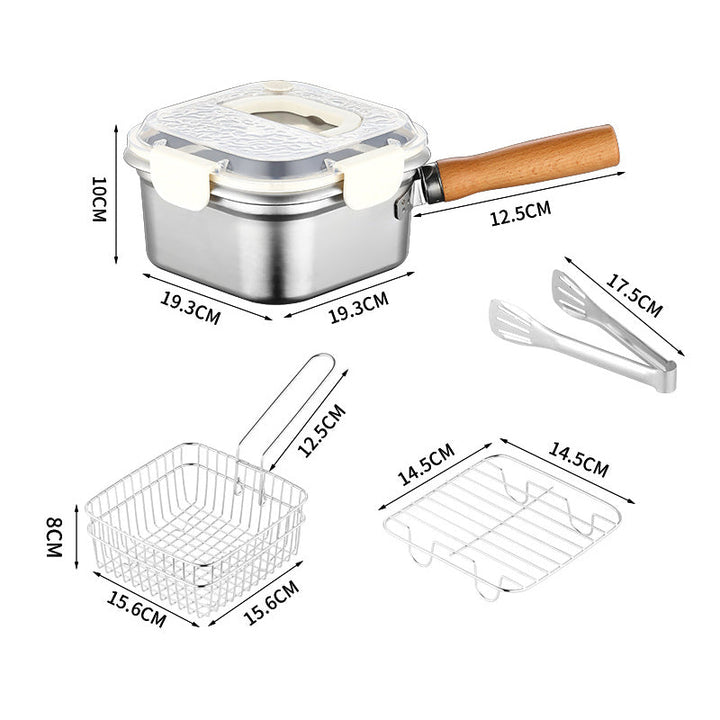 CrispEase Stainless Steel Deep Fryer — Enjoy crispy, healthy meals everywhere at any time completely stress-free! | Stornfield