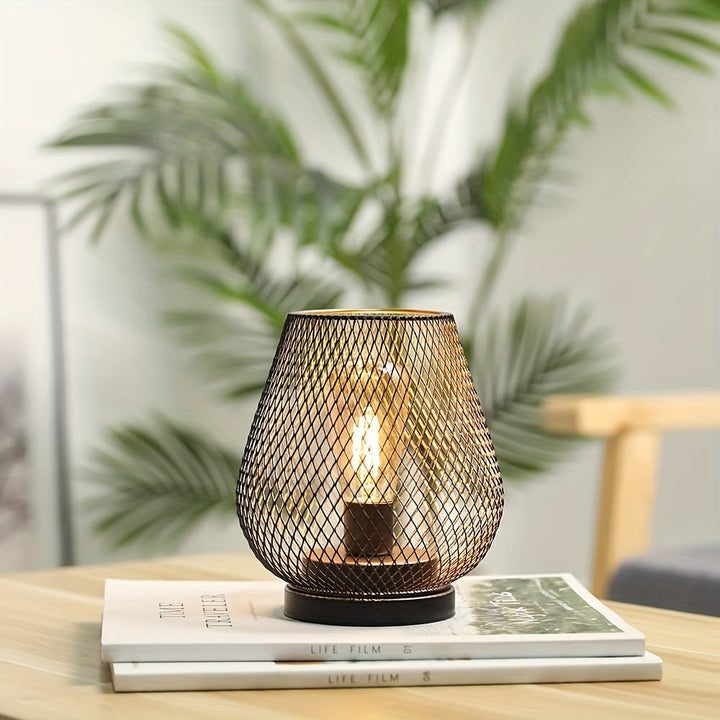 Stornfield | RusticMesh Table Lamp Set - Industrial Style & Atmospheric Lighting