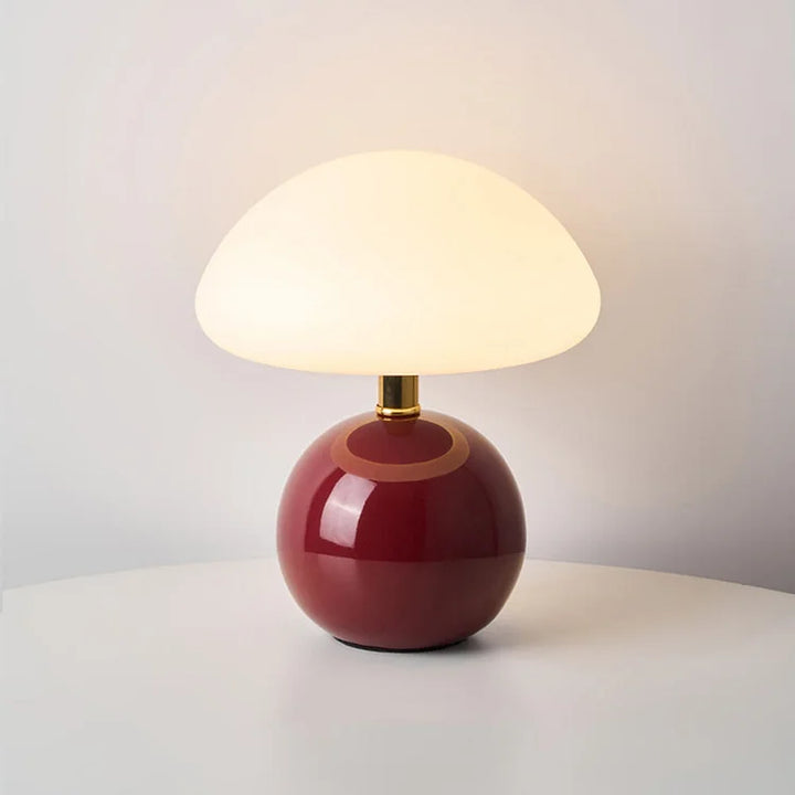 French Cream Mushroom Lamp | Stornfield