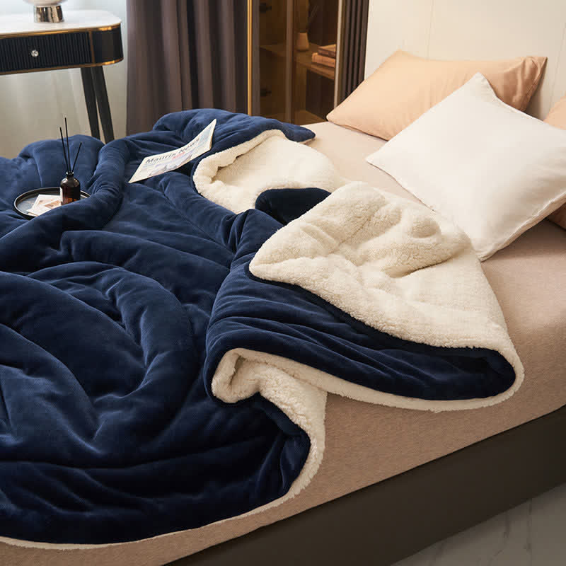 Stornfield | Couverture en velours épais double face en cube
