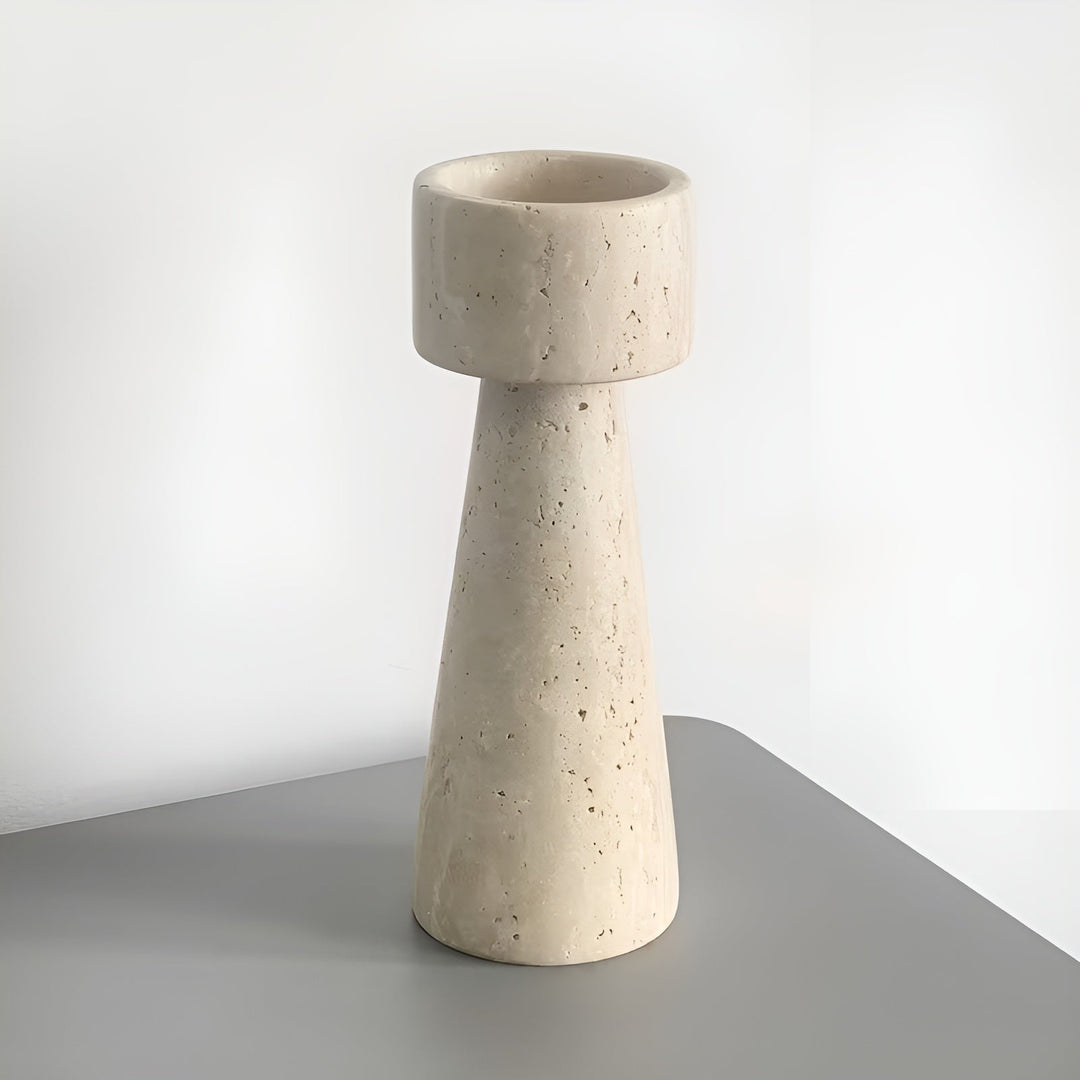 MarStornfielde candle holder made of natural stone – Elegant & Decorative | Polished for taStornfielde, wedding and living space | Stornfield