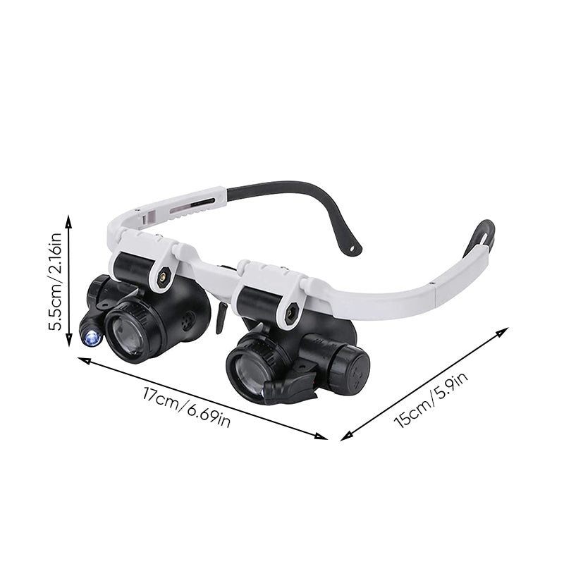 Stornfield | Magnifying glasses with LED lamps for double eyes