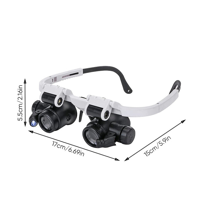 Stornfield | Magnifying glasses with LED lamps for double eyes