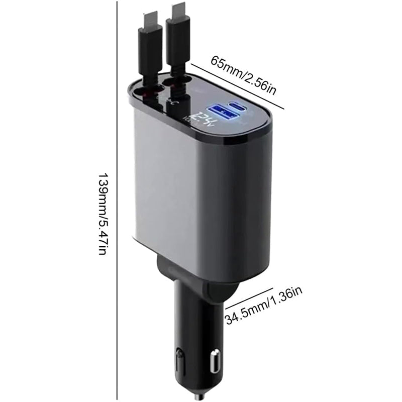 4 in 1 Quick Car Mobile Charger | Stornfield