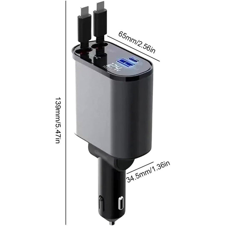 4 in 1 Quick Car Mobile Charger | Stornfield