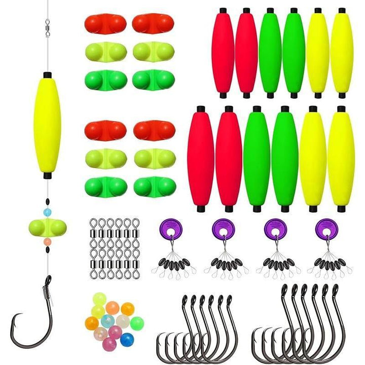 Stornfield | Pre-Rigged Catfish Float Rigs with Rattle Beads