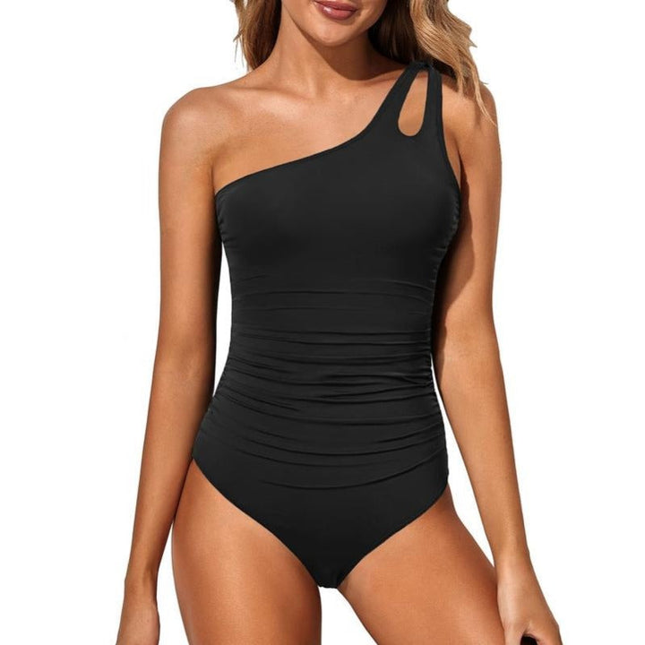 Stornfield | One-Shoulder Tummy Control One-Piece Swimsuit