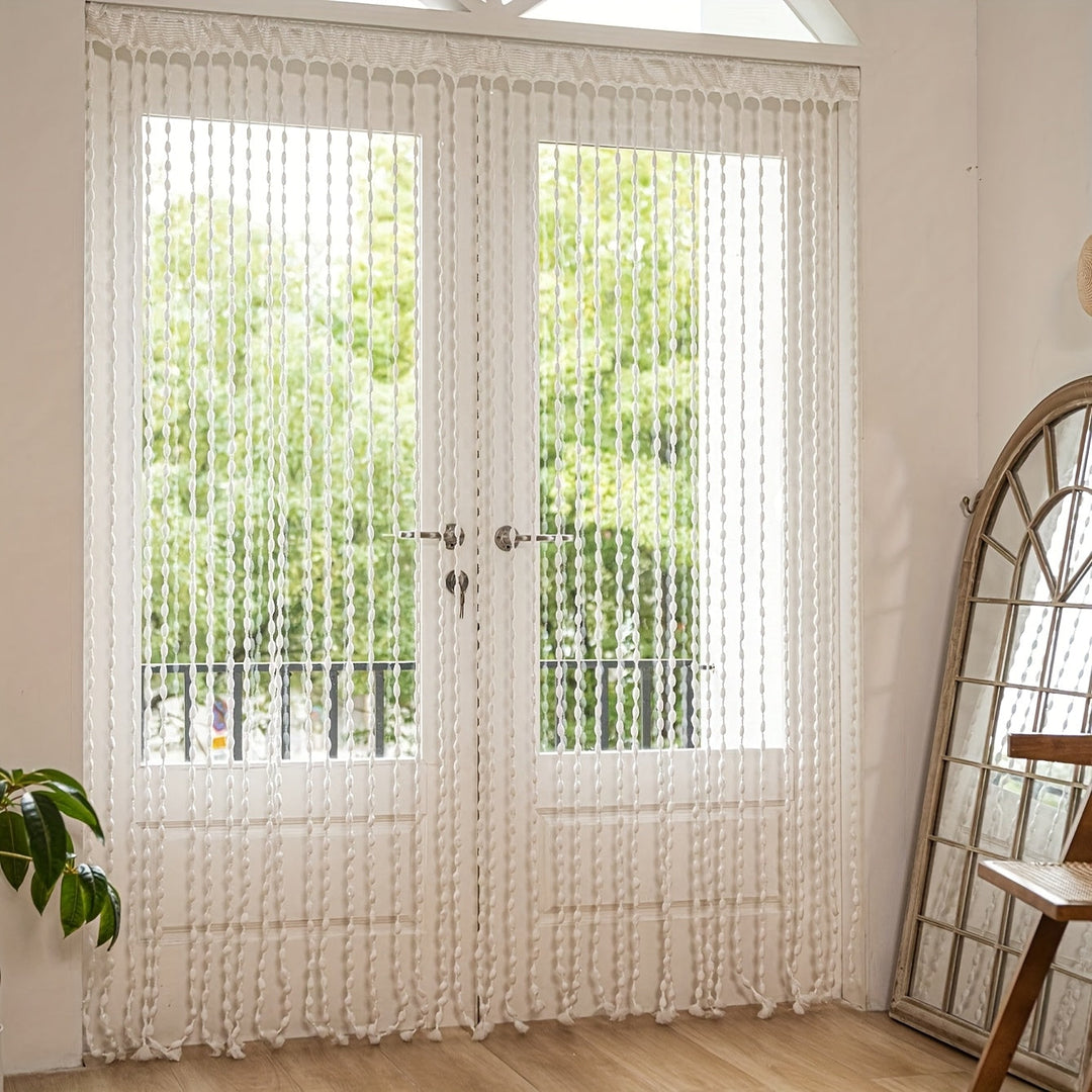 BohoDream Bed Canopy with Pearls for Bedroom or Play Area | Stornfield