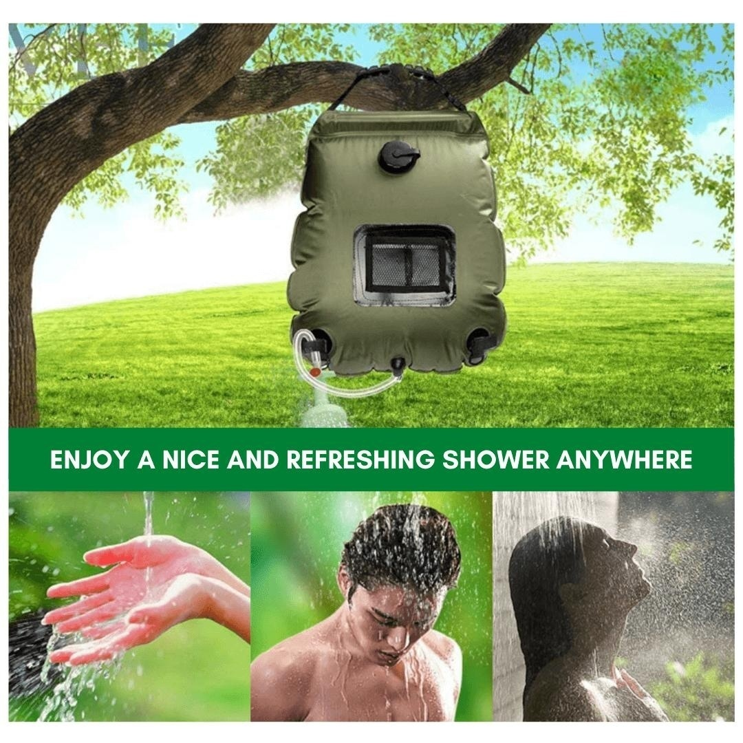 SolarFlow Portable Shower — Experience warm freedom and freshness wherever adventure calls | Stornfield