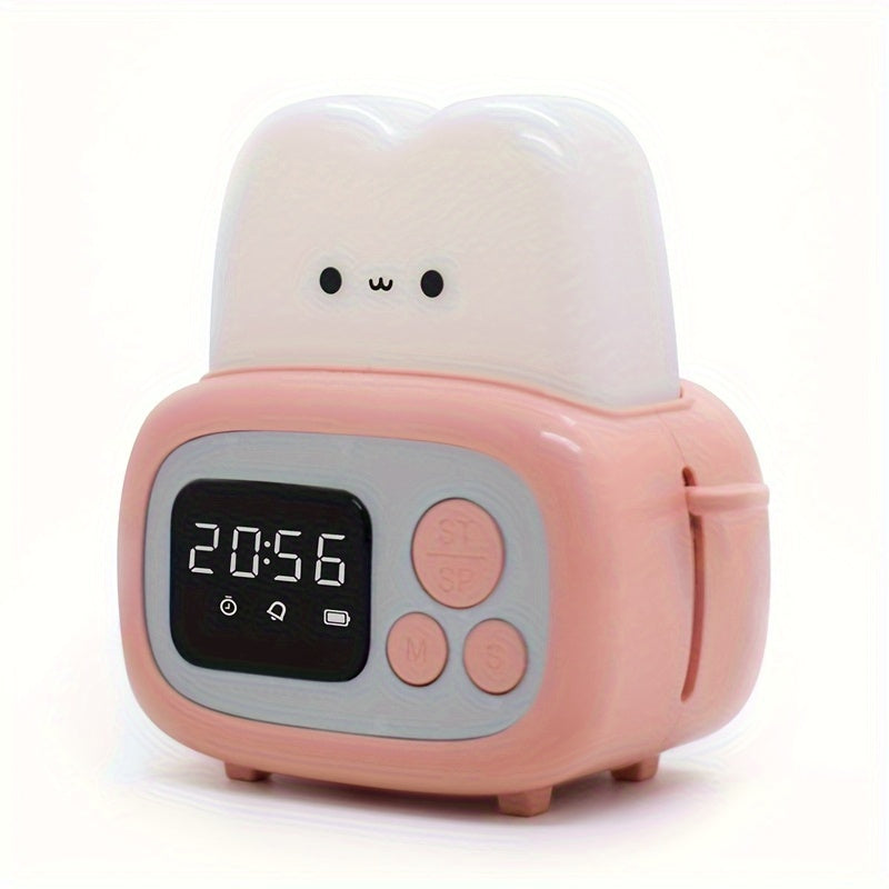 Adorable LED Alarm Clock with USB Rechargeable Battery | Stornfield