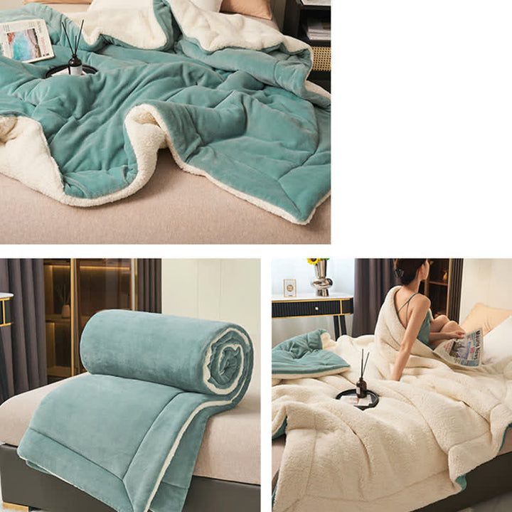 Stornfield | Couverture en velours épais double face en cube