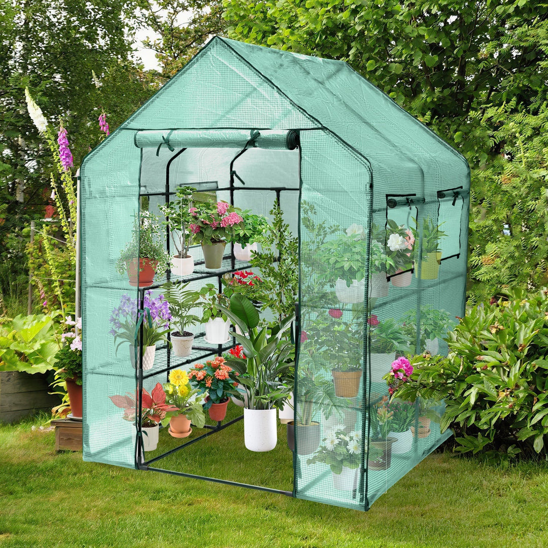 Greenhouse Film Greenhouse with Shelves | Stornfield