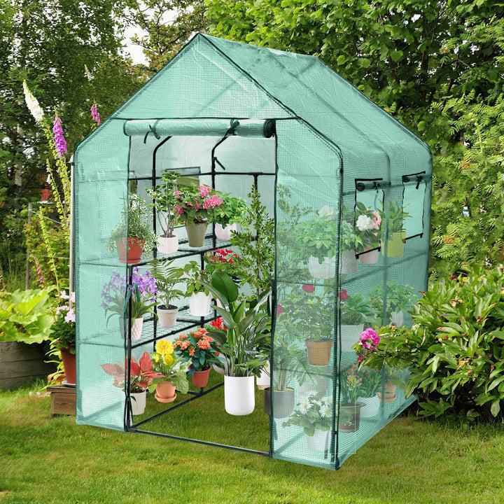 Greenhouse Film Greenhouse with Shelves | Stornfield