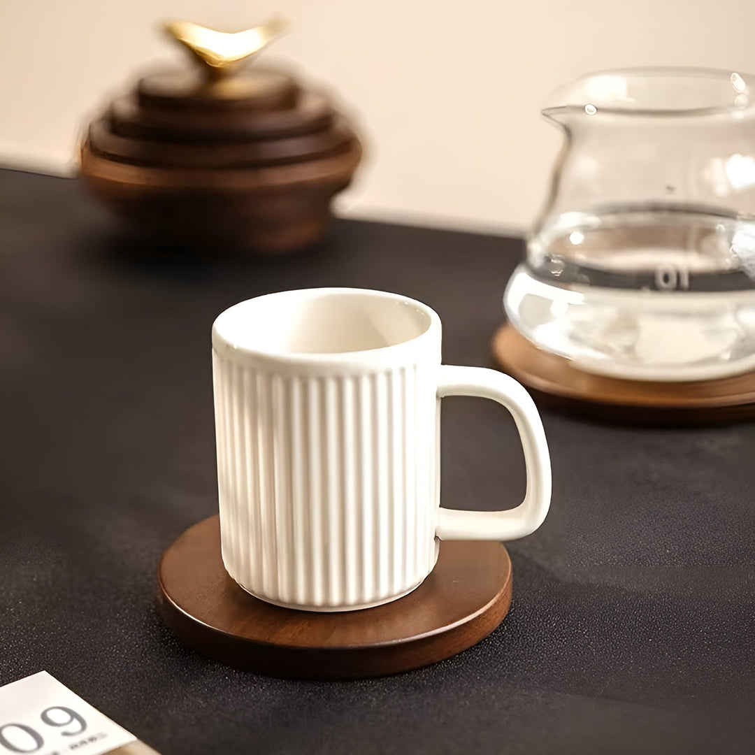 Walnut Wood Coaster – Heat Resistant & Anti-Scalding | Ideal for Cups, Glasses, and Pots | Stornfield