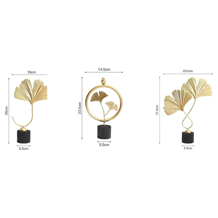 Minimalist ginkgo leaf sculpture for elegant natural charm Stornfield