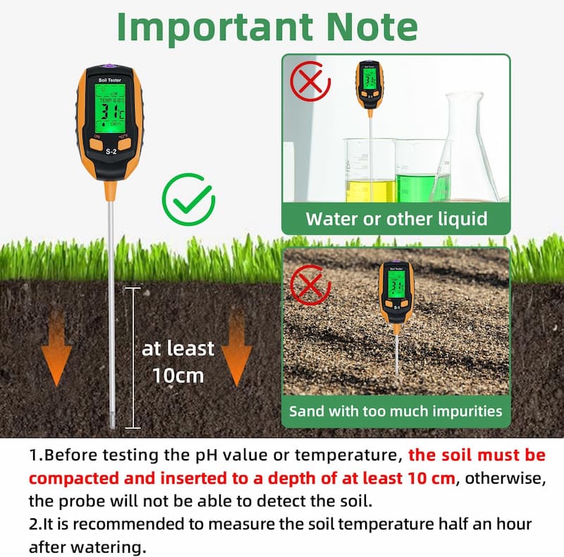 SmartGrow™ 4-in-1 Soil Meter for Plants | Stornfield