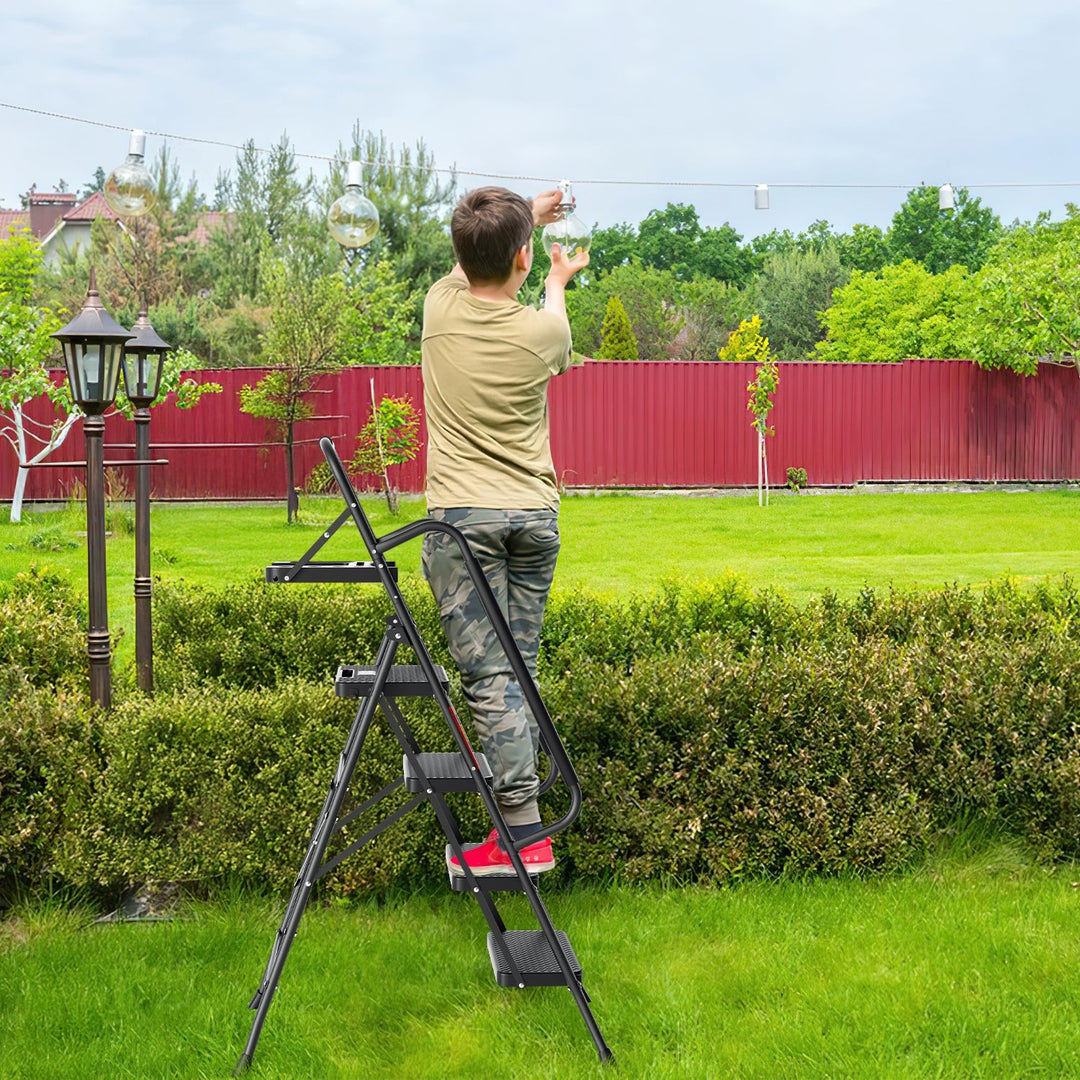 Folding Ladder 4 Steps/5 Steps with Removable Armrests | Stornfield