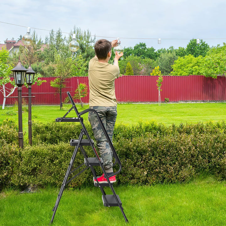 Folding Ladder 4 Steps/5 Steps with Removable Armrests | Stornfield